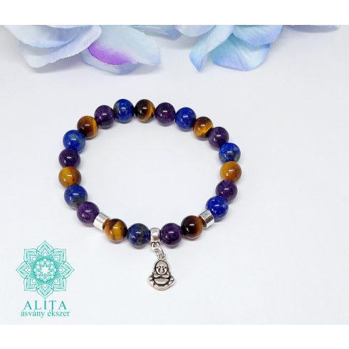 Meditációs ásvány karkötő 8 mm 