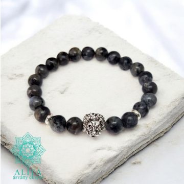 Nyugtató karkötő larvikit ásványból 