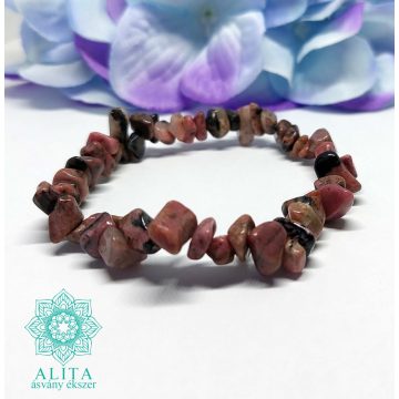 Rodonit szemcse ásvány karkötő