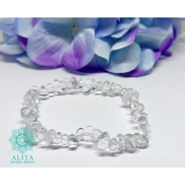 Hegyikristály szemcse ásvány karkötő