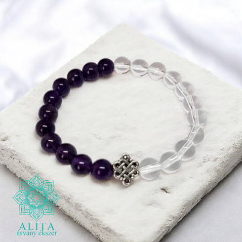 Hegyikristály-ametiszt páros