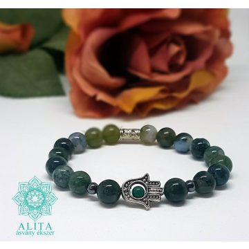 Mohaachát ásvány karkötő