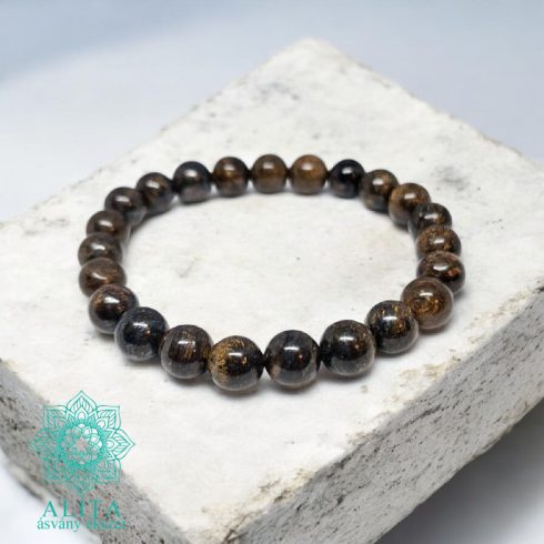 Bronzit ásvány karkötő 8 mm -es 