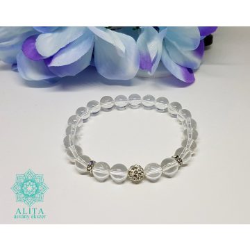 Hegyikristály ásvány karkötő