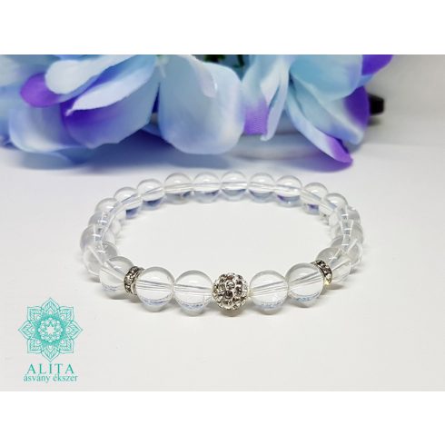 Hegyikristály ásvány karkötő