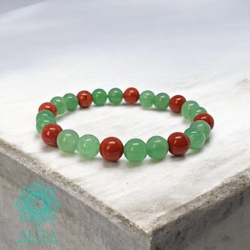   Aventurin-jáspis Nyilas csillagjegy ásvány karkötő 8 mm-s 