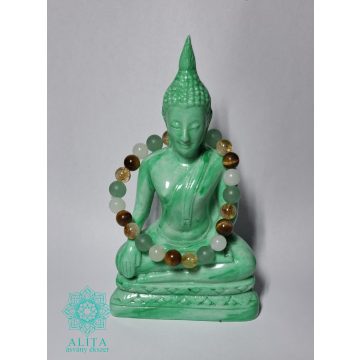   Aventurin – Citrin – Tigrisszem – Jade ásvány karkötő (8 mm)