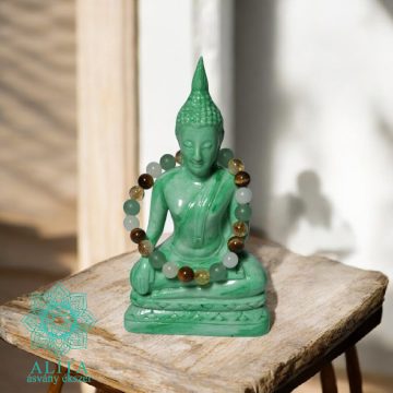   Aventurin – Citrin – Tigrisszem – Jade ásvány karkötő (8 mm)