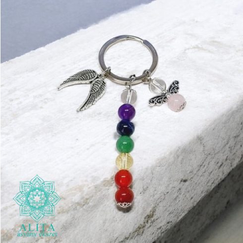 7 csakra kulcstartó/ táskadísz 