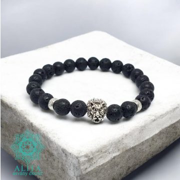 Méregtelenítő,regeneráló lávakő ásvány karkötő