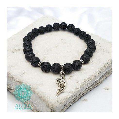 Méregtelenítő,regeneráló lávakő ásvány karkötő