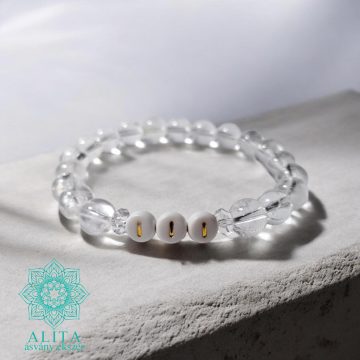 111 Angyalszám karkötő – hegyikristály