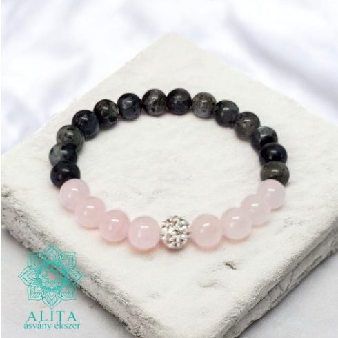 Nyugtató larvikit ásvány karkötő