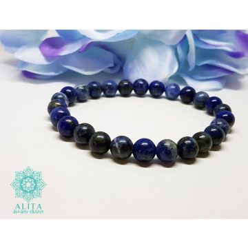 Szűz csillagjegy karkötő-lazurit-szodalit