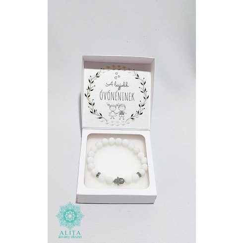 A legjobb óvónéninek tejkvarc ásvány karkötő